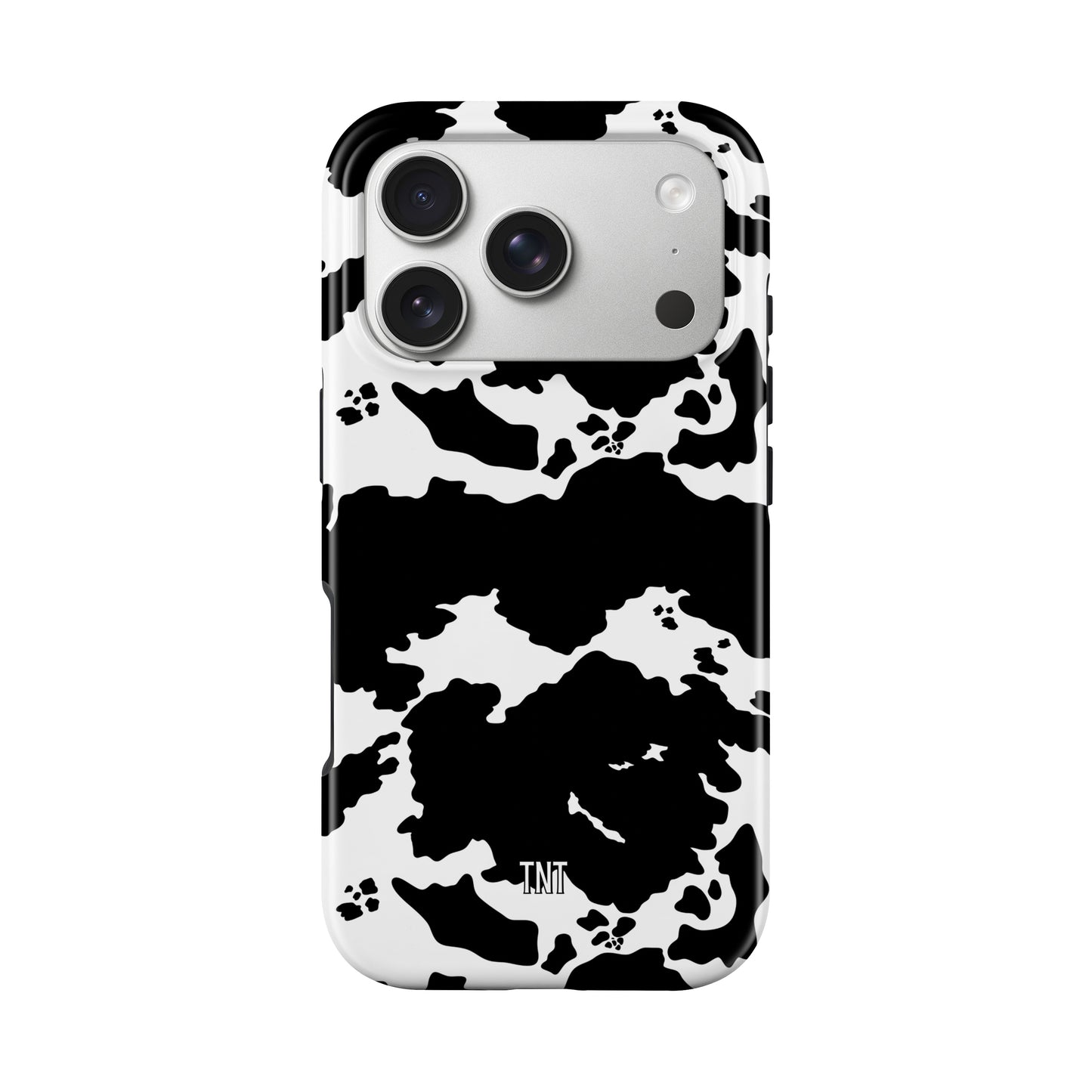 Wild Black Cowhide Tough MagSafe Phone Case