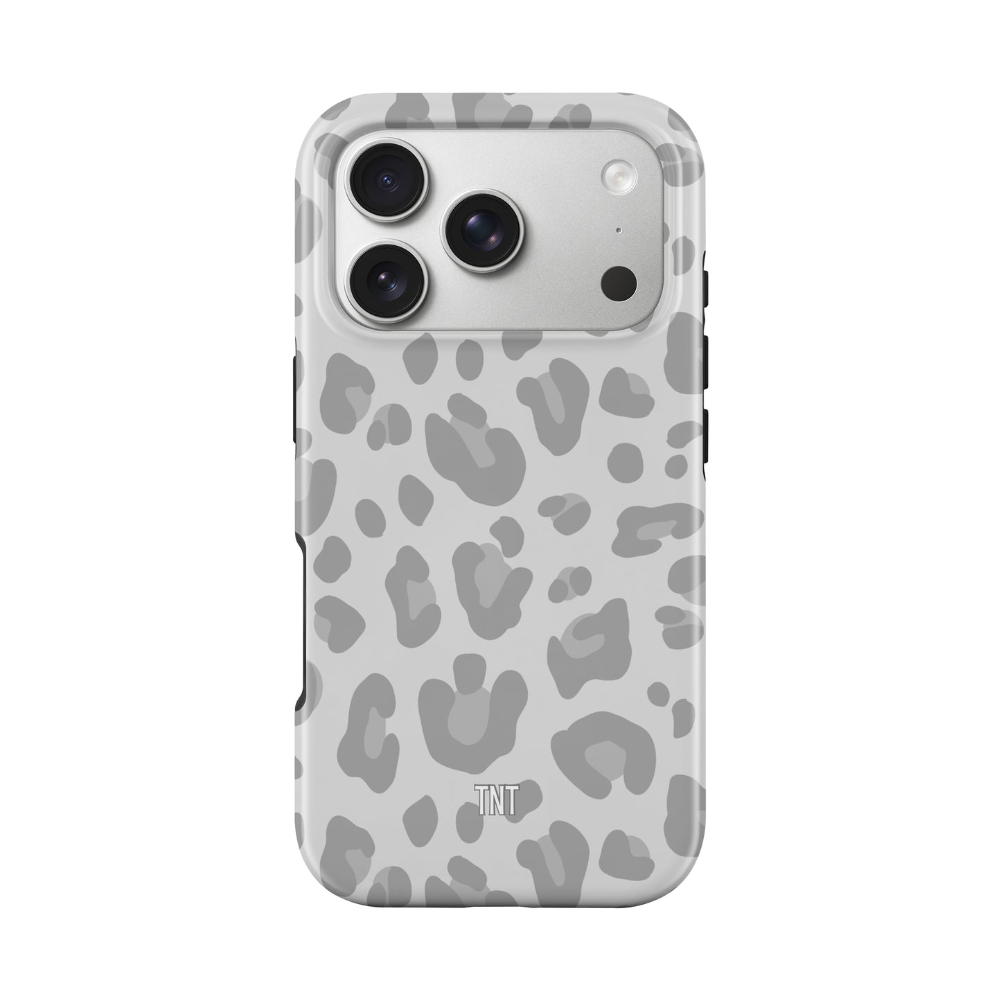 Grey Cheetah Print Tough MagSafe Phone Case