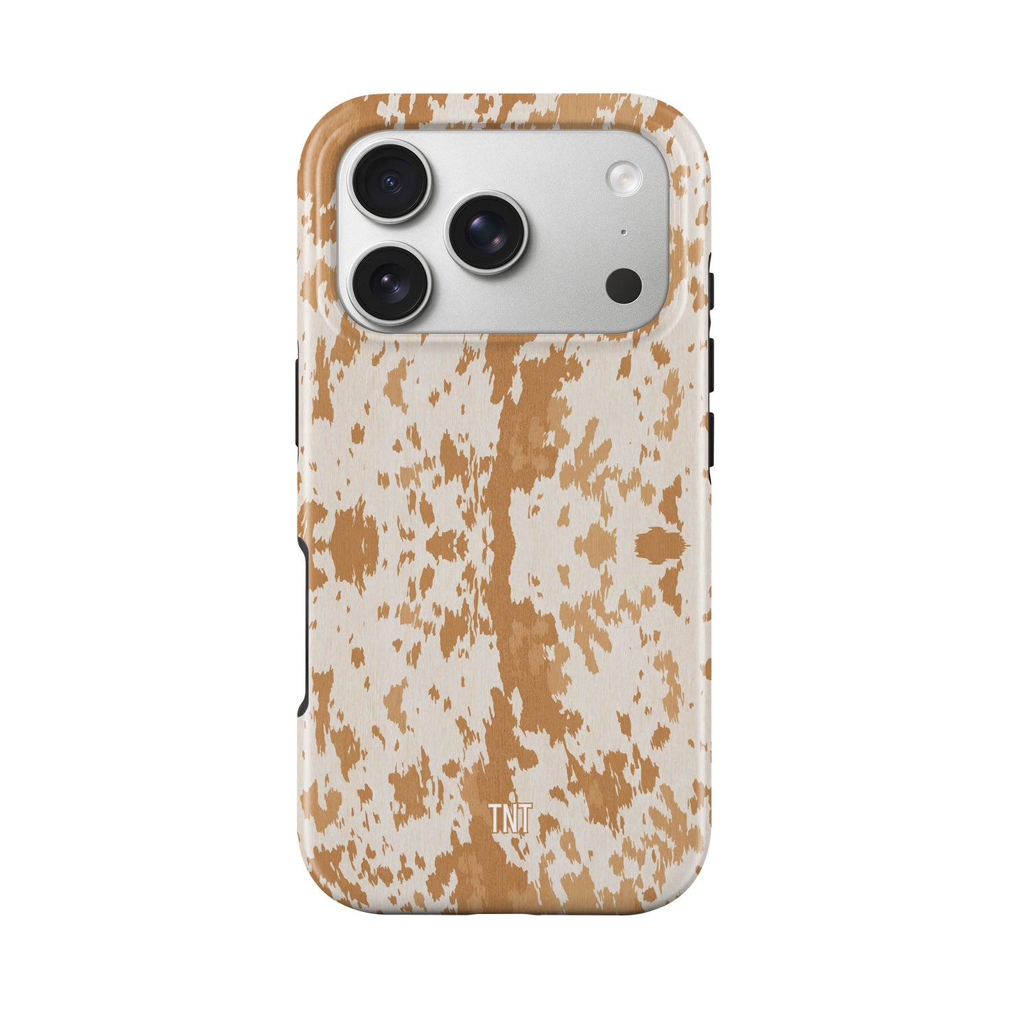 Light Brown Latte Cowhide Tough Magnetic Phone Case