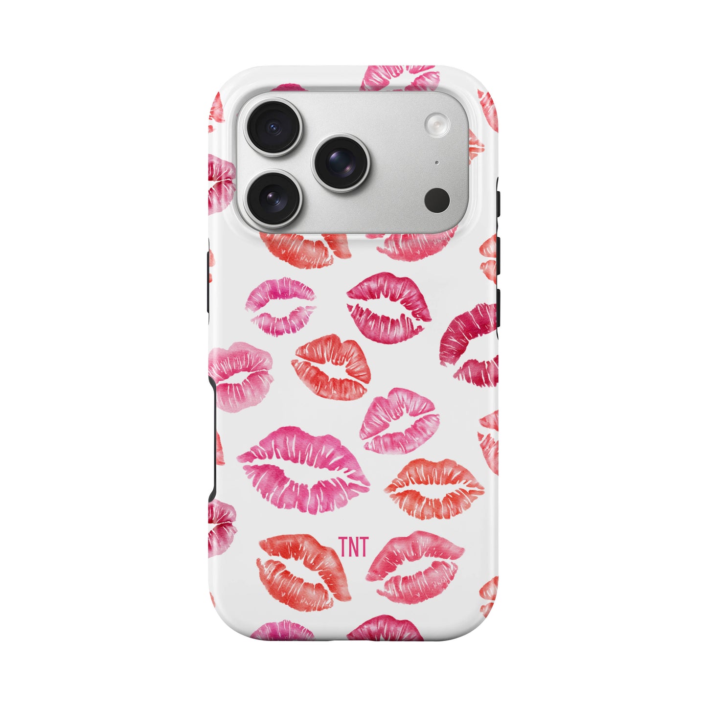 Pink Kisses Girly Tough Magnetic Phone Case