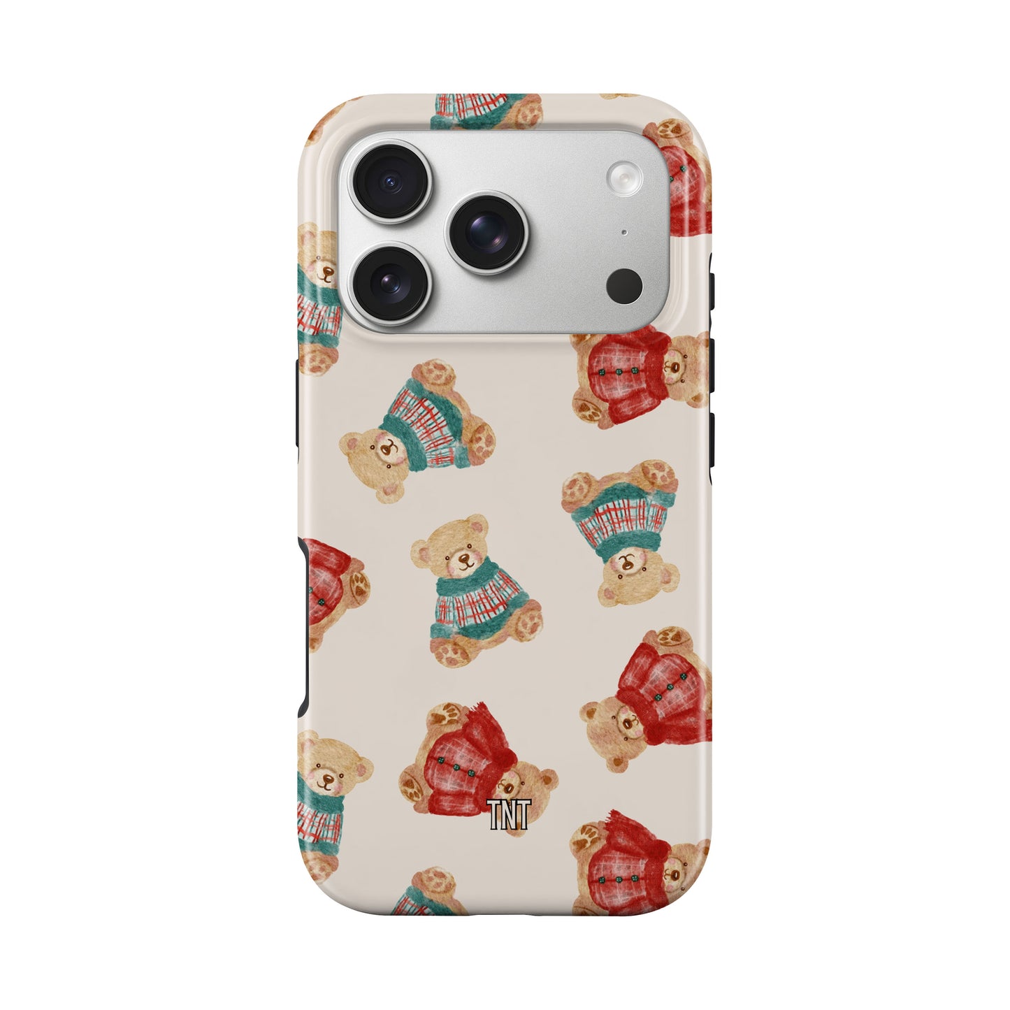Red & Green Teddy’s Tough Magsafe Phone Case