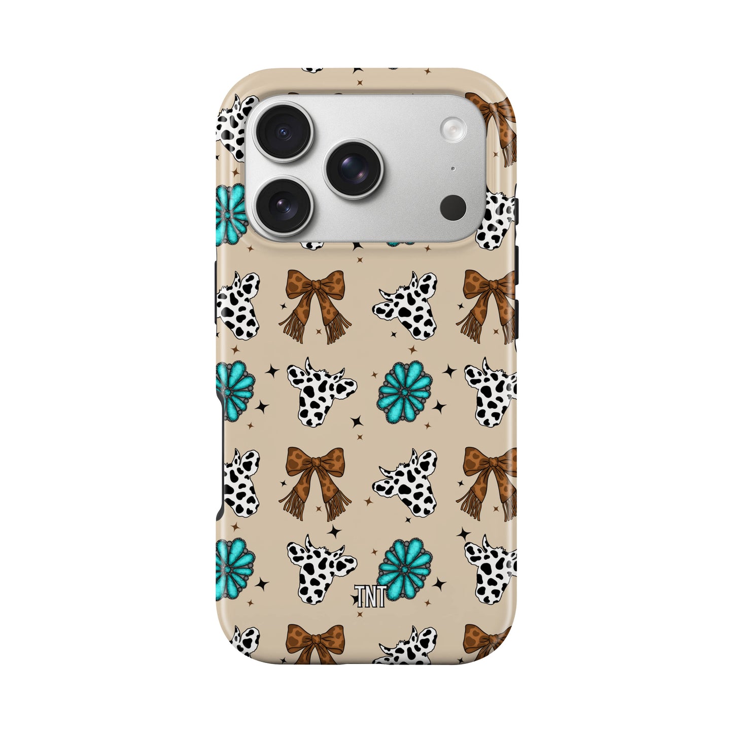 Cows and Bows Western Turquoise Tough Magnetic Phone Case