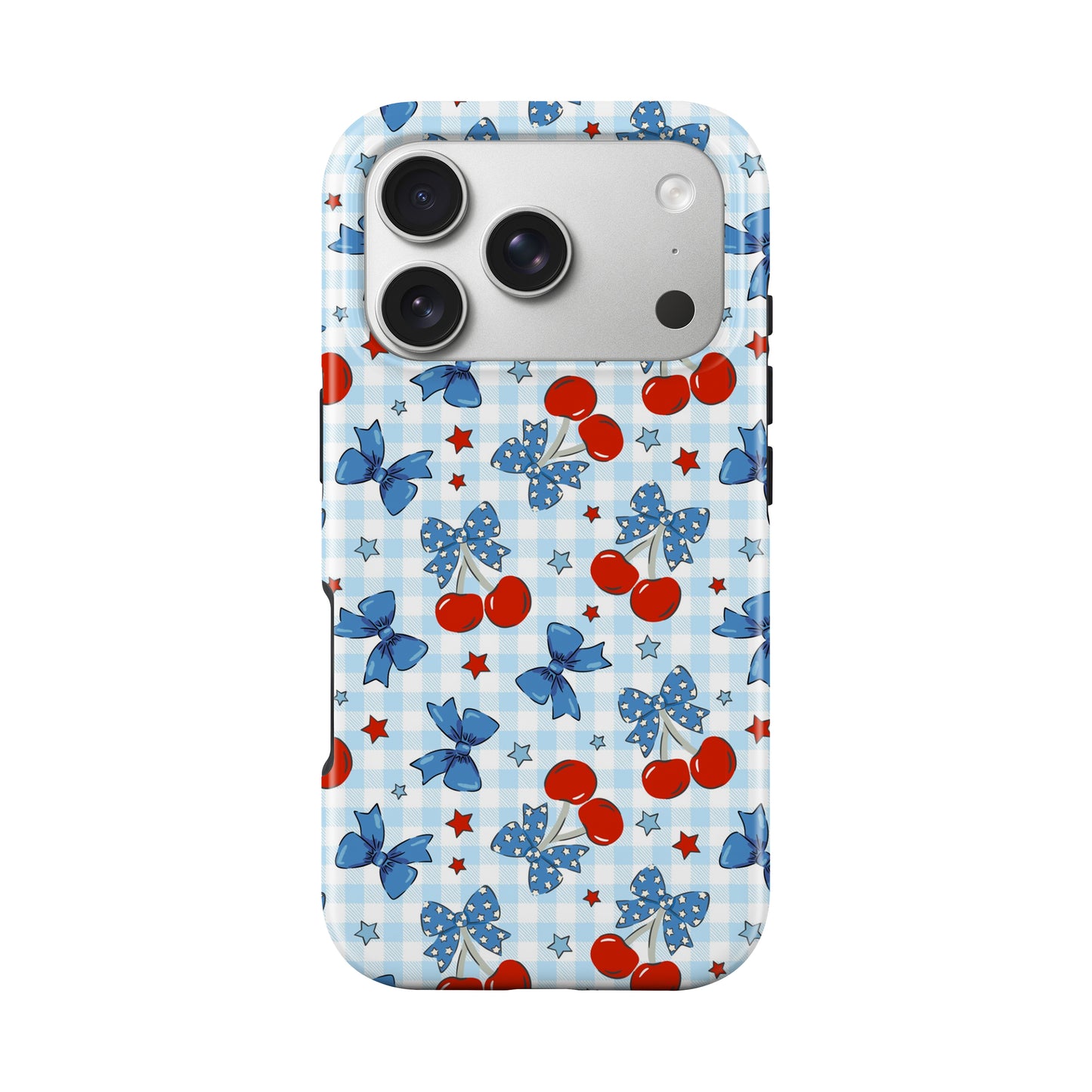 Patriotic Cherries America July 4th Tough MagSafe Phone Case