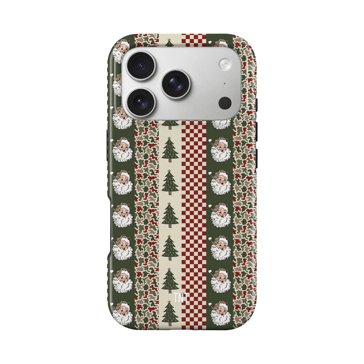 Striped Santa Checkered Christmas Tough MagSafe Phone Case