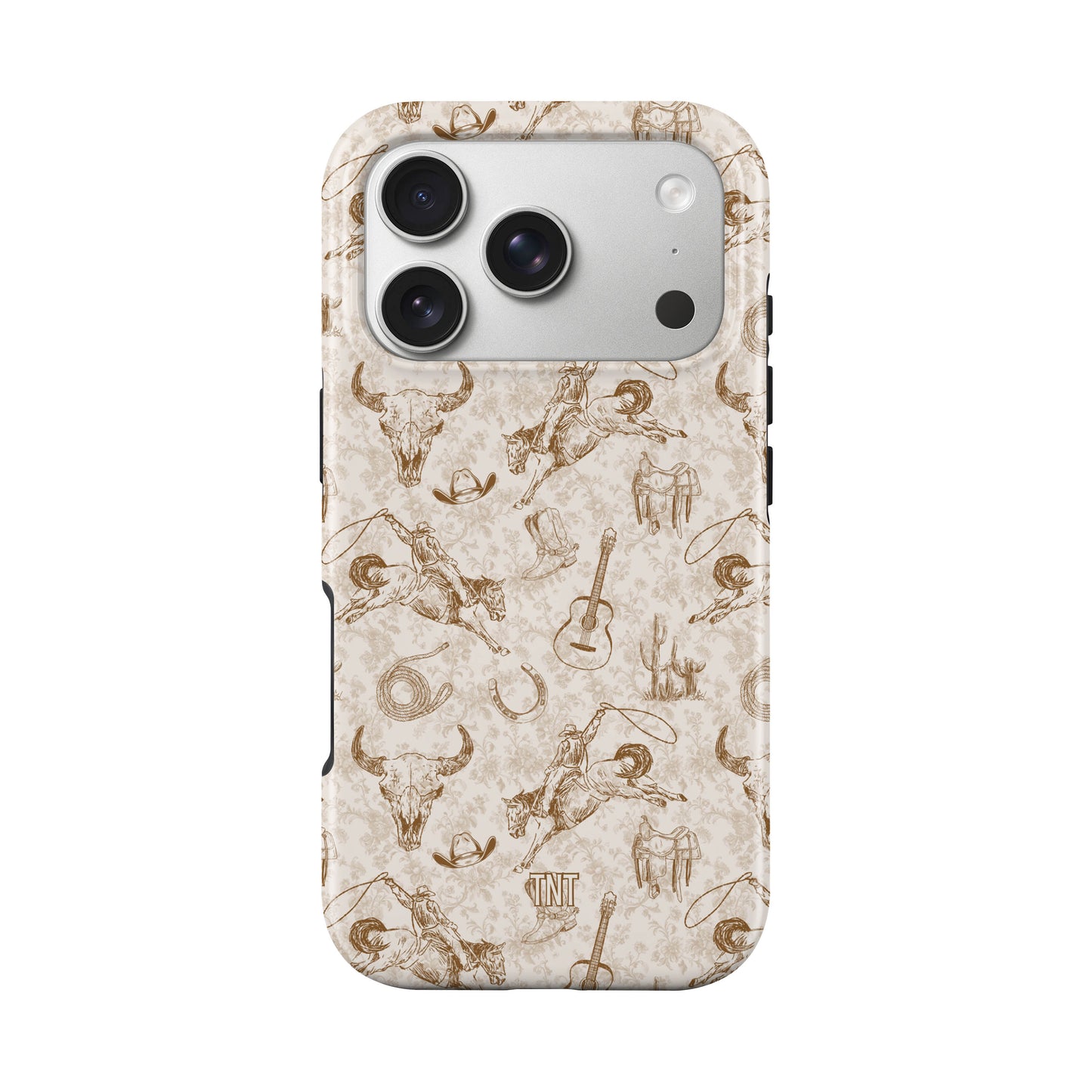 Cowboy Collage Brown Tough Magnetic Phone Case