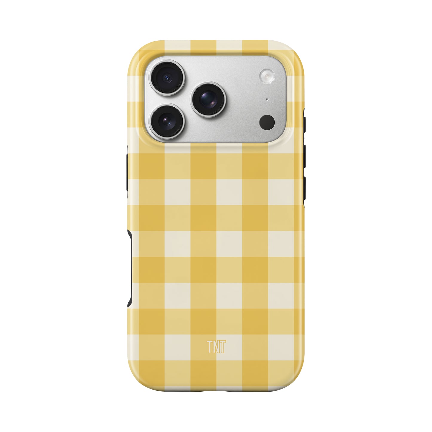 Butter Yellow Gingham Tough MagSafe Phone Case