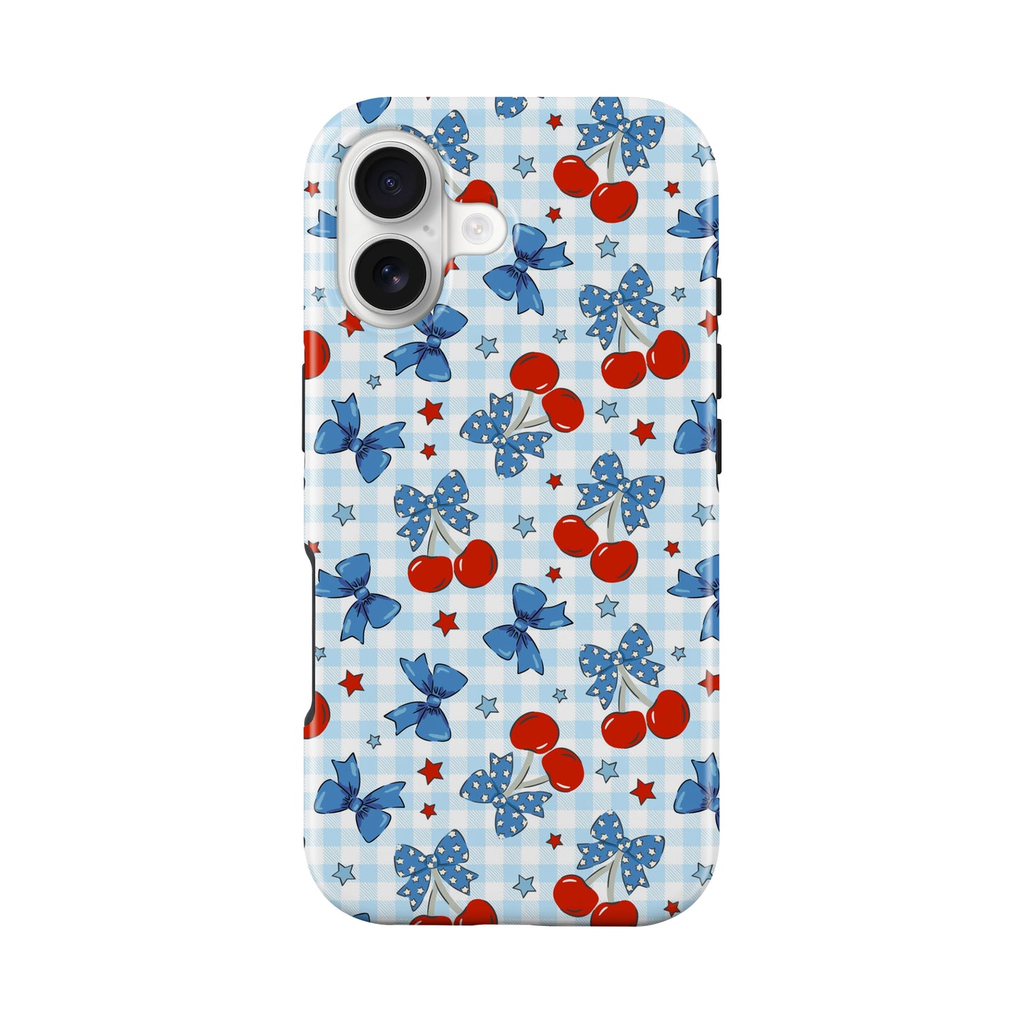 Patriotic Cherries America July 4th Tough MagSafe Phone Case