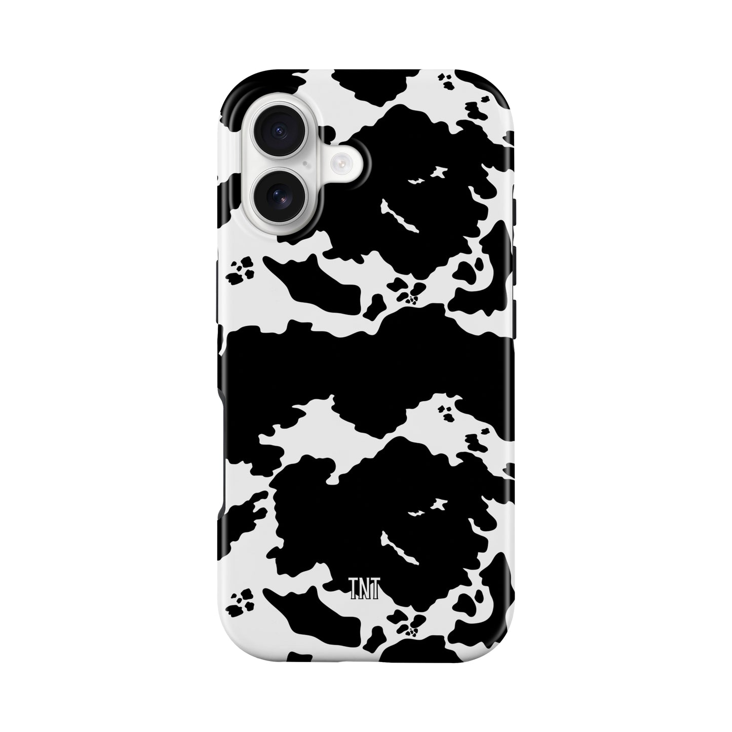 Wild Black Cowhide Tough MagSafe Phone Case