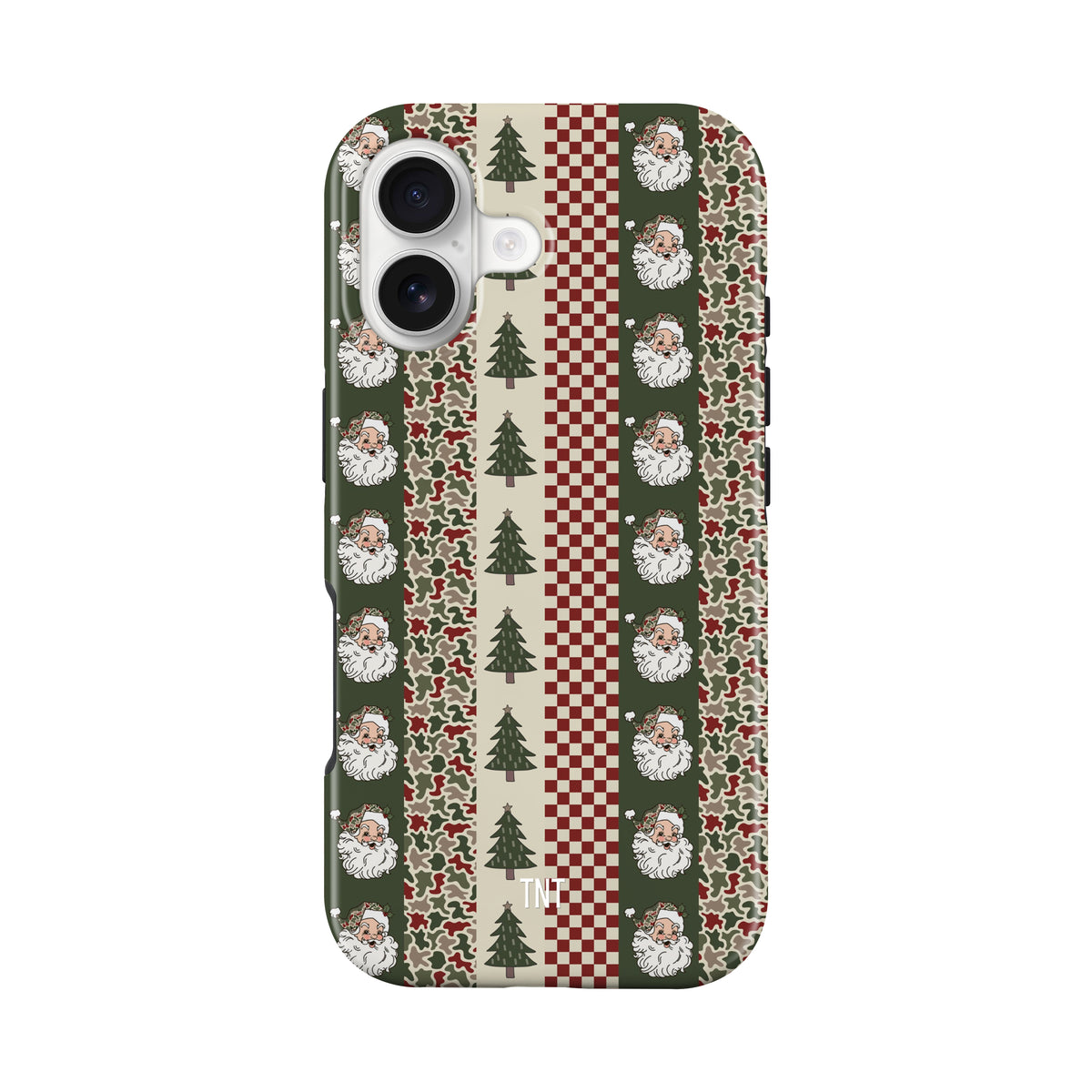 Striped Santa Checkered Christmas Tough MagSafe Phone Case