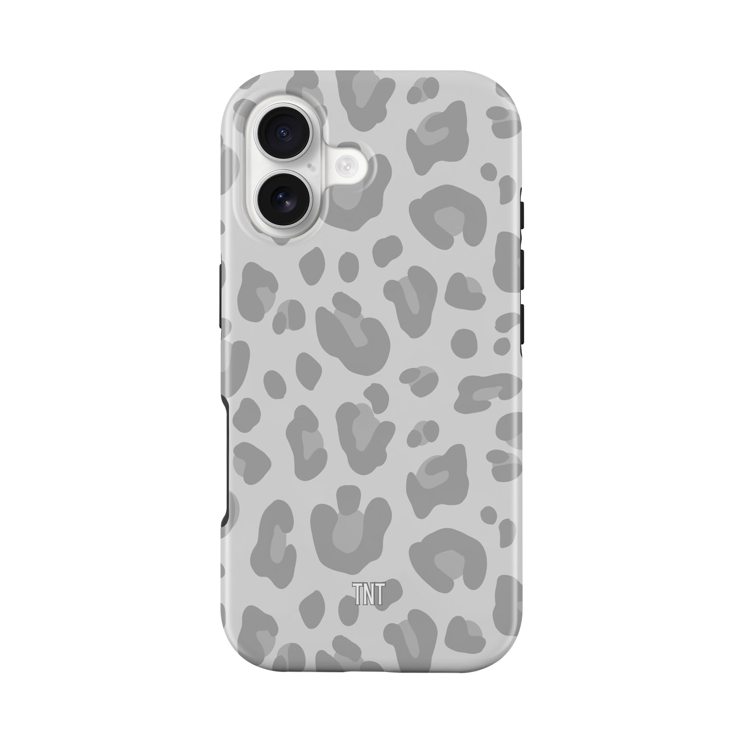 Grey Cheetah Print Tough MagSafe Phone Case