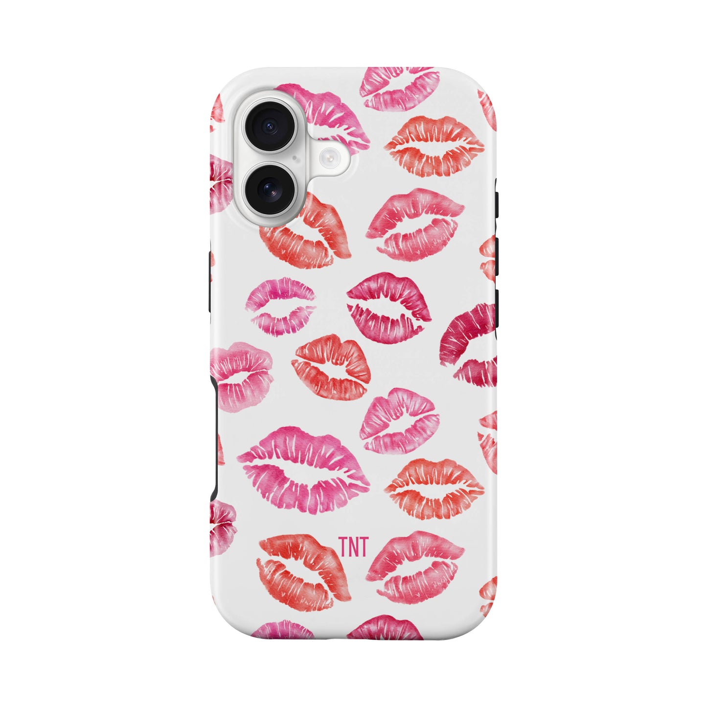 Pink Kisses Girly Tough Magnetic Phone Case