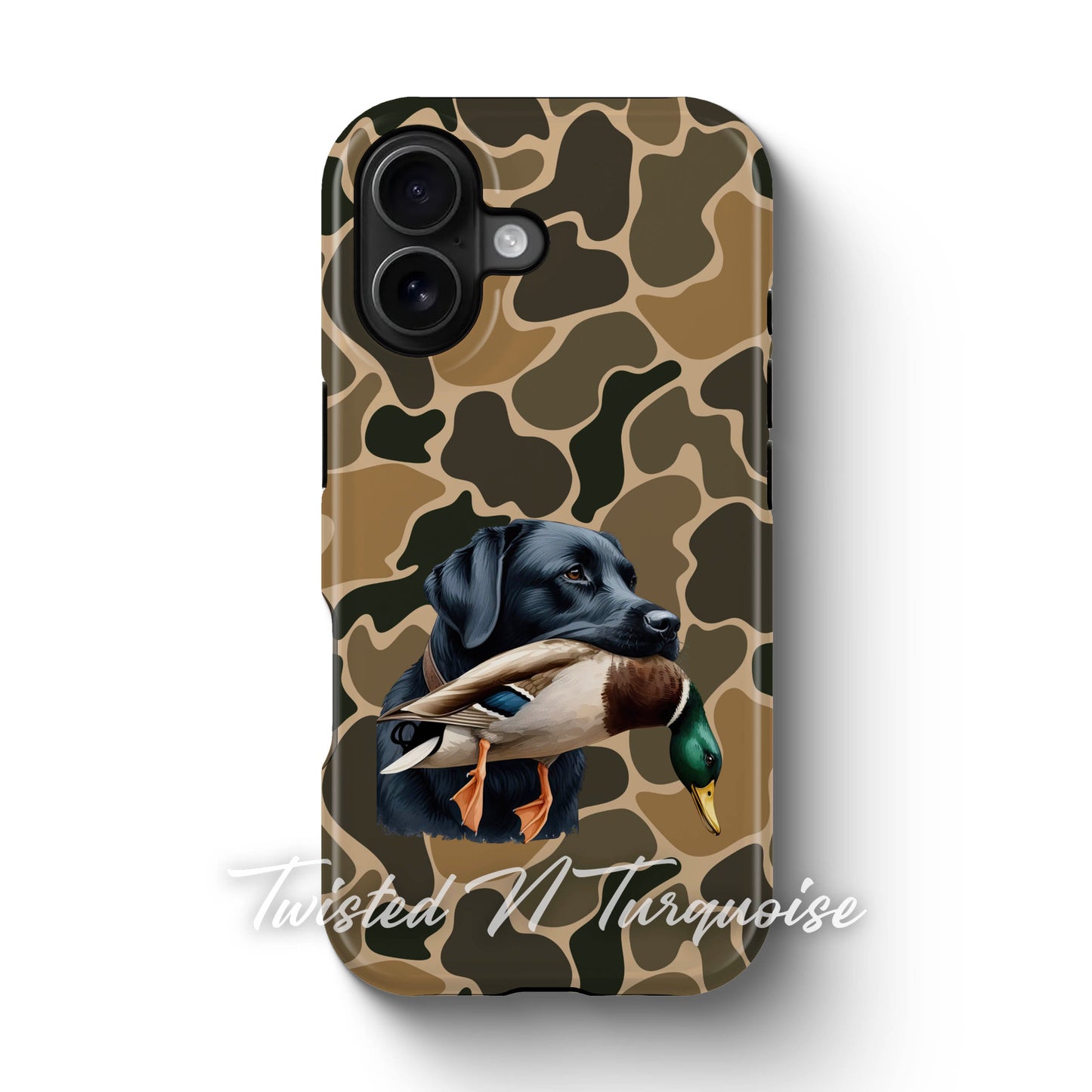 Black Lab Duck Camo Tough Phone Case