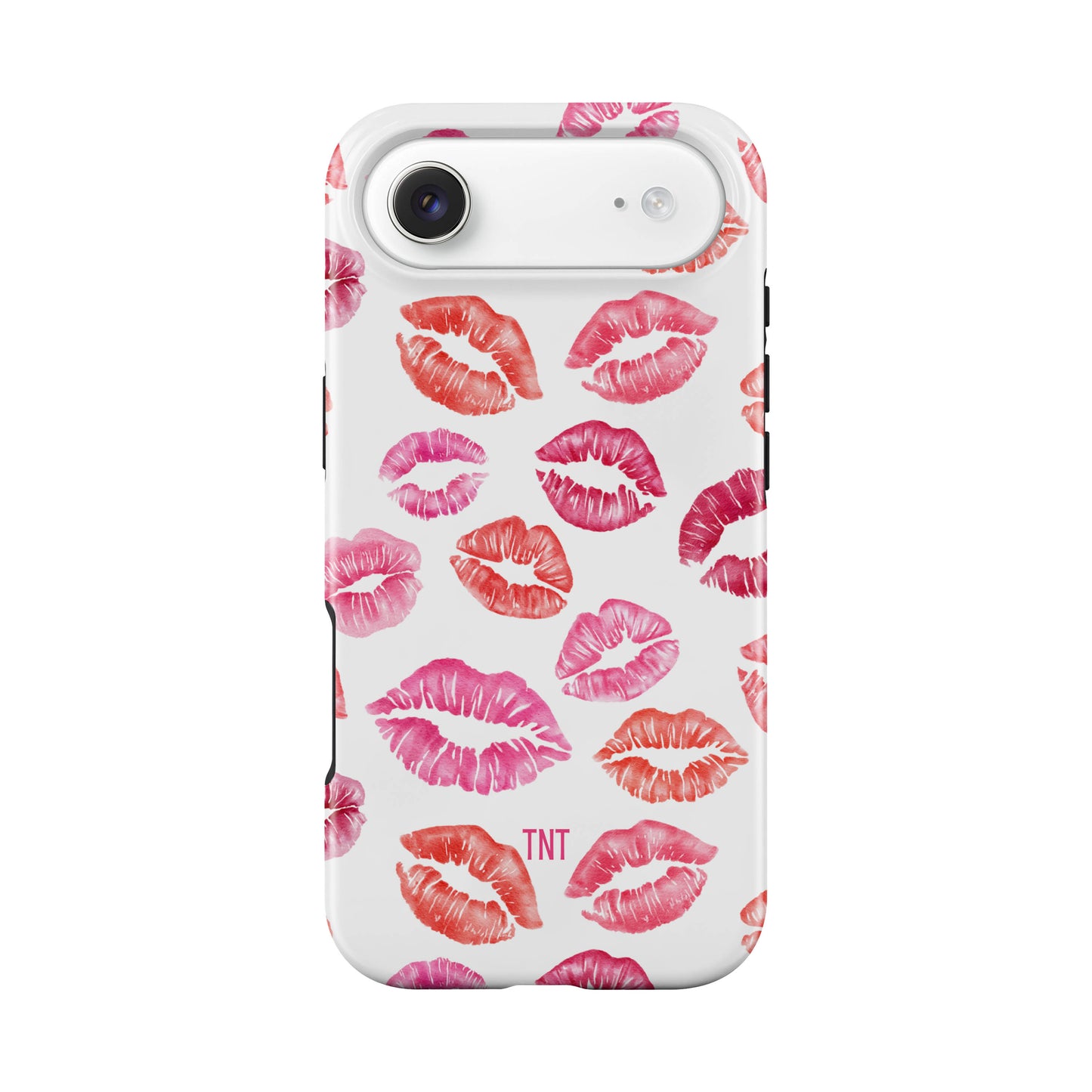 Pink Kisses Girly Tough Magnetic Phone Case
