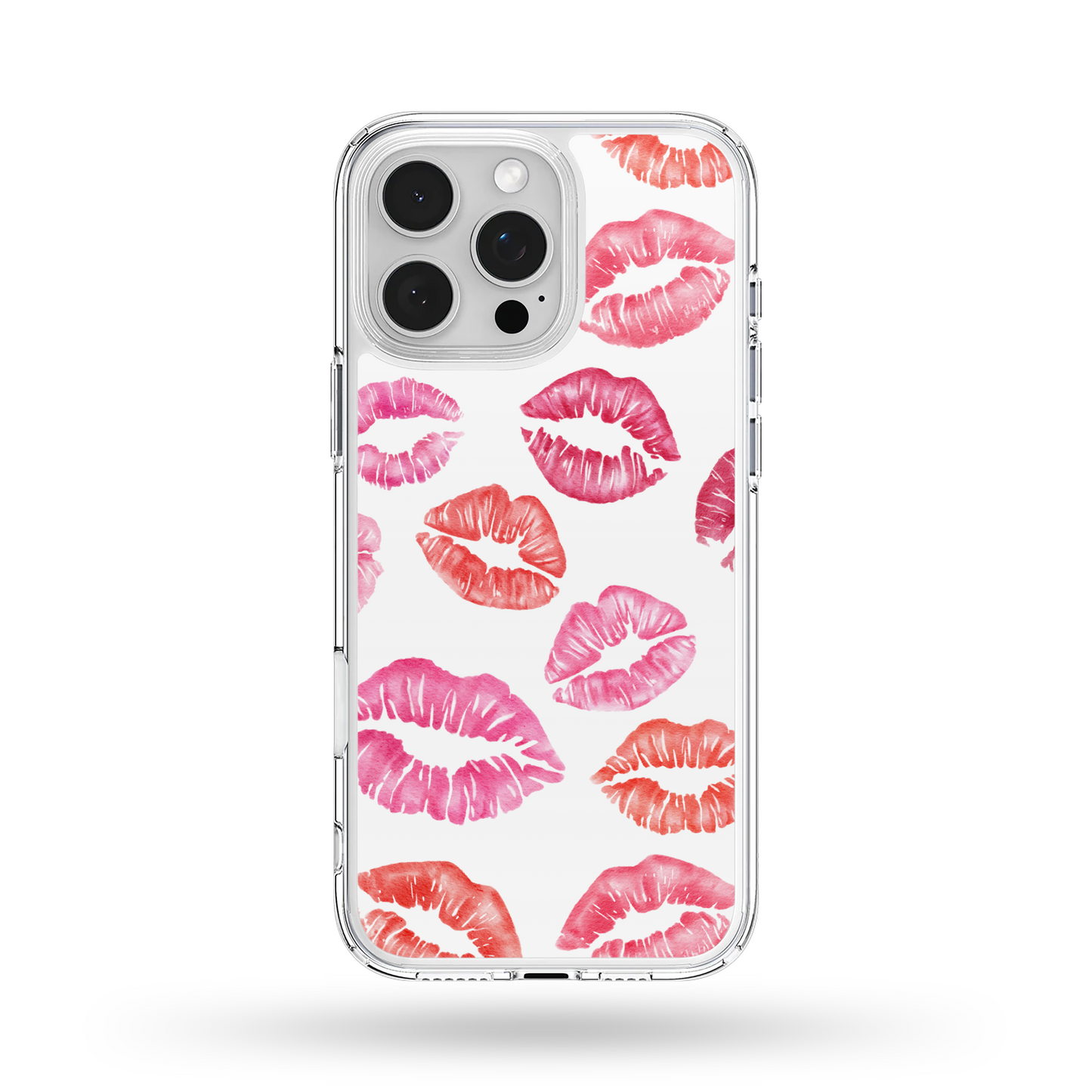 Pink Kisses MagSafe Compatible Phone Case