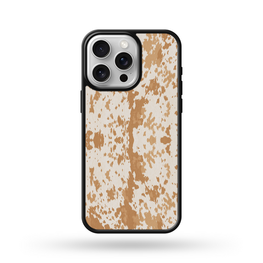 Faux Latte Cowhide Western Phone Case
