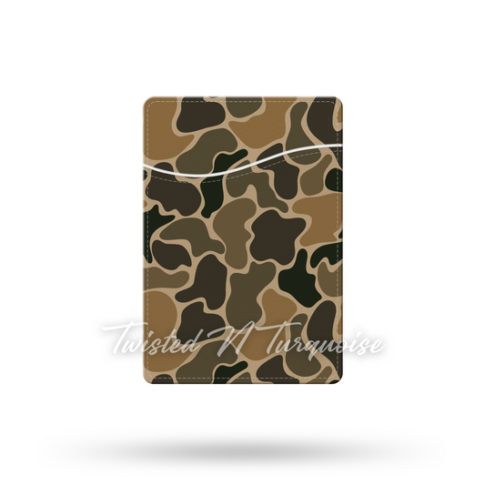 Old School Camo V2 Phone Wallet / Card Holder
