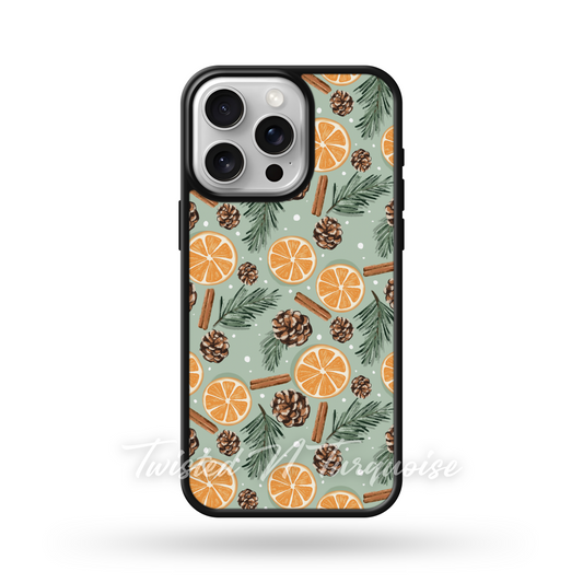 Orange Cinnamon Holiday Edge Phone Case