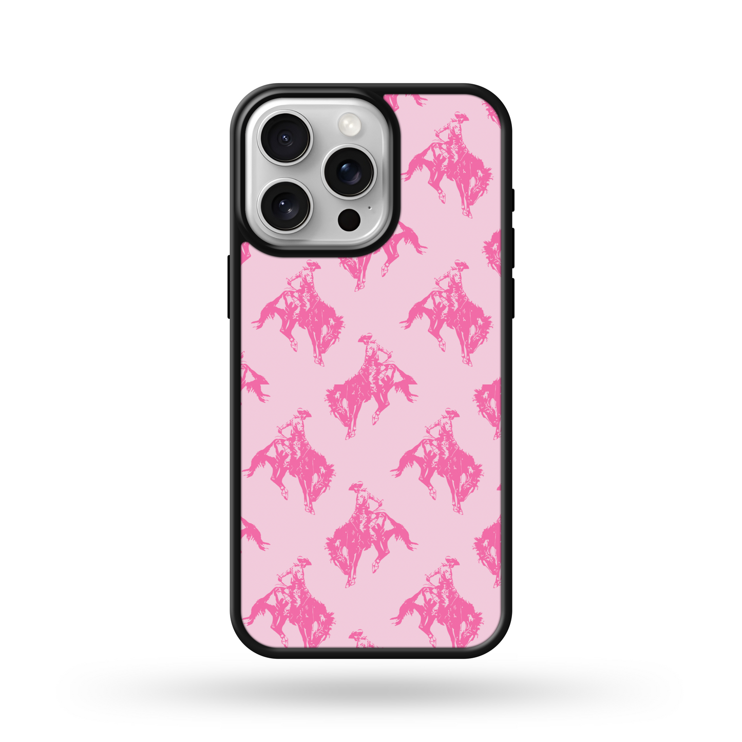 Pink Bronc Rider MagSafe Compatible Phone Case