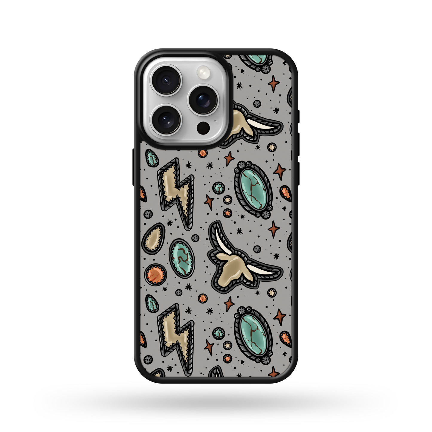 Sand Punchy Longhorn MagSafe Compatible Phone Case